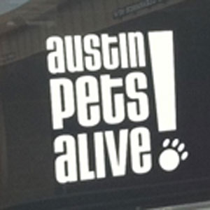 Austin Pets Alive! Window Decal